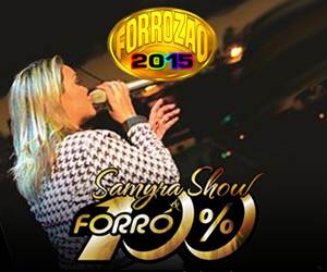 Samyra show e forro 100% Forrozão Aracaju 2015